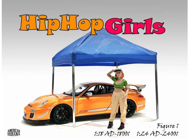 Hip Hop Girls figure #1 1:24 American Diorama Model