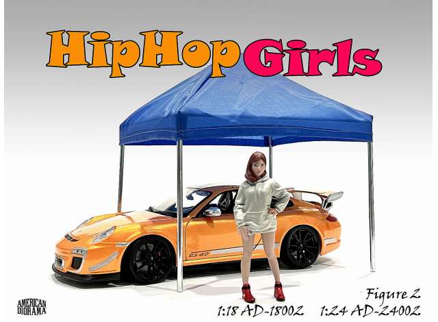 Hip Hop Girls figure #2 1:24 American Diorama Model