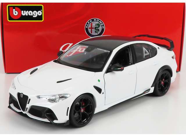 2020 Alfa Romeo Giulia GTAm, white 1:18 Bburago Model