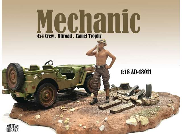 Mechanic Crew 4x4 Offroad Camel Trophy #1 1:18 American Diorama Model