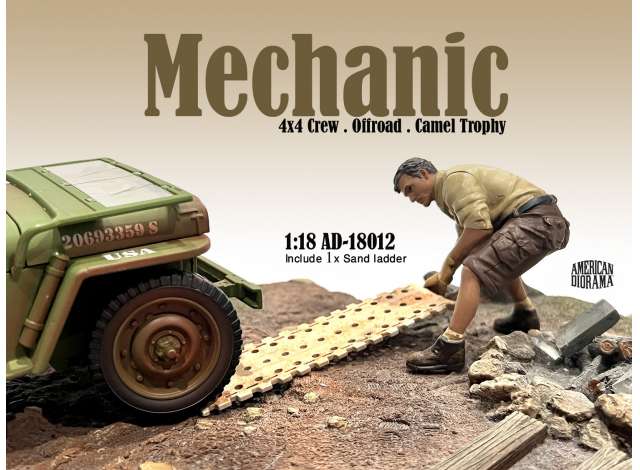Mechanic Crew 4x4 Offroad Camel Trophy #2 1:18 American Diorama Model