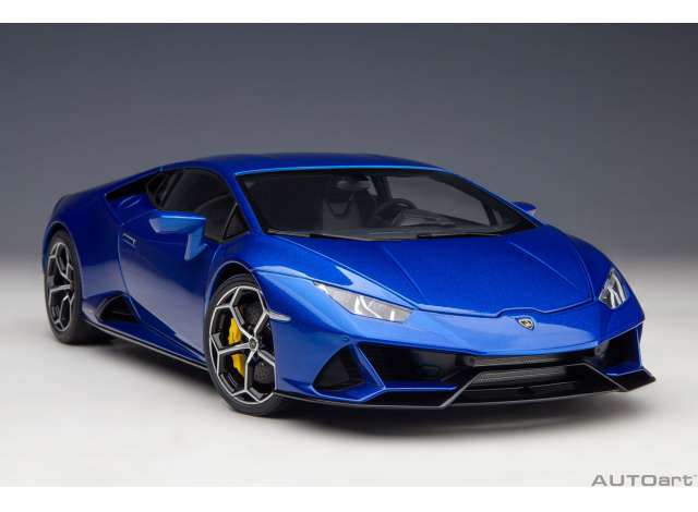 Lamborghini Huracan Evo, blue 1:18 AutoArt Model