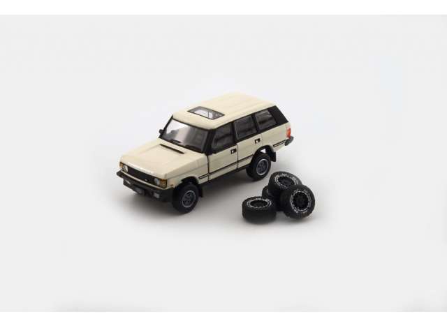 1992 Range Rover Classic LSE left hand drive, white 1:64 BM Creations Model