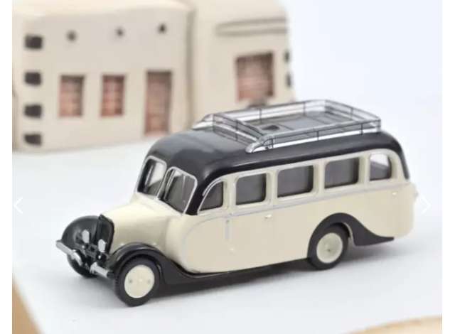 Available To Order – 1947 Citroen U23 Autocar, black/cream 1:87 Norev Model (NOR159924)