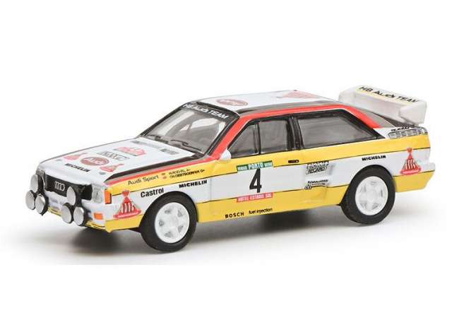 Pre-Order – Audi Quattro #4 Rally Portugal 1984, white/yellow 1:64 Schuco Model (schuco20370) – ETA. September 2026