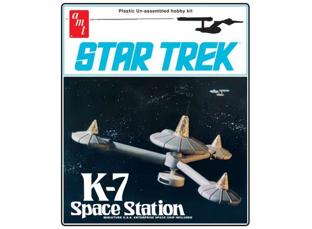 Star Trek K-7 Space Station, plastic modelkit. 1:7600 AMT Model