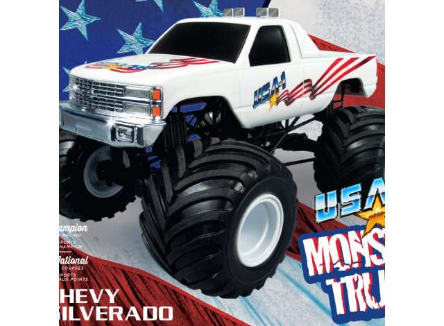 USA-1 Monster Truck 2T, plastic modelkit 1:25 AMT Model