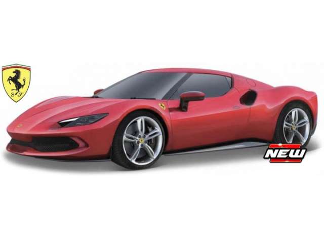 Ferrari 296 GTB, red 1:64 Bburago Model