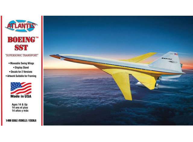Boeing SST Supersonic Transport , plastic modelkit 1:400 Atlantis Model
