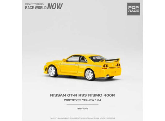 Nissan Skyline GT-R Nismo 400R Yellow 1:64 Pop Race Model (PR640053)