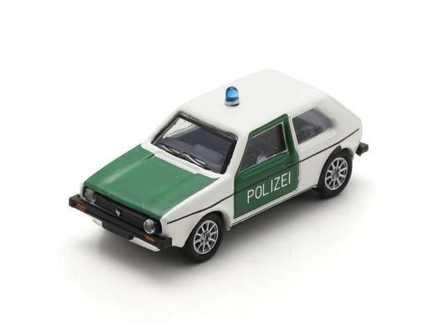 Available To Order – Volkswagen Golf I *Polizei*, green/white 1:87 Schuco Model (SCHUCO26775)