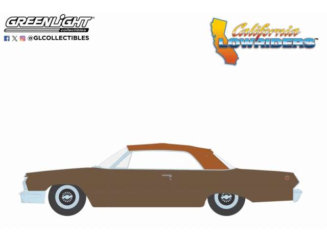 Pre-Order – 1963 Chevrolet Impala SS Convertible Top Up *California Lowriders Series 6*, bronze 1:64 GreenLight Model (gl63070C) – ETA. September 2026