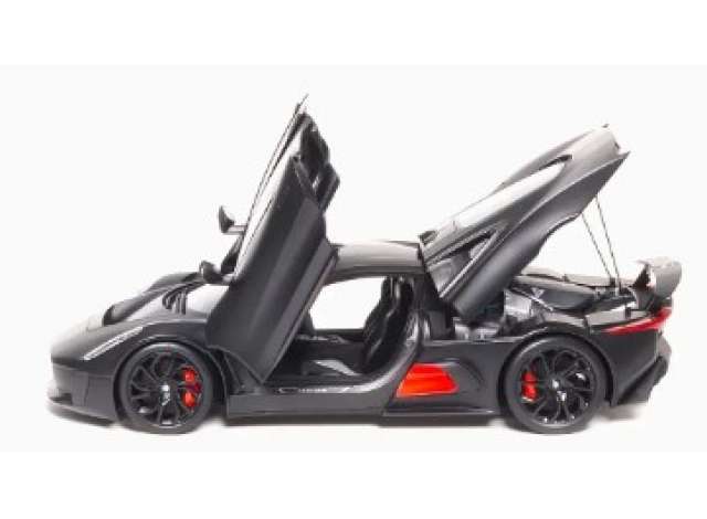 Jaguar CX75, satin black with black stripes 1:18 Almost Real Model