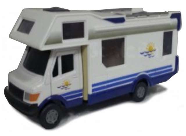 Mercedes-Benz Home Mobile, white/blue 1:43 Cararama Model