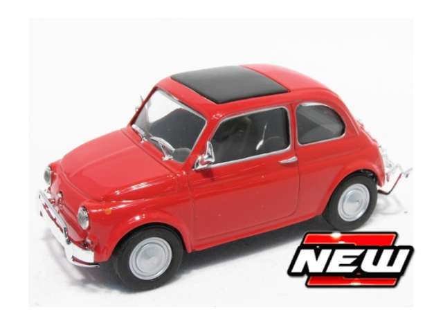 Fiat 500D, red 1:43 Cararama Model