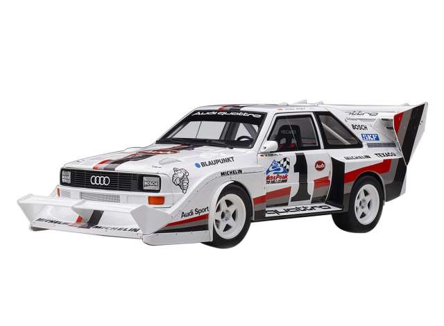 1987 Audi Quattro S1 #1 W.Rohrl, Pikes Peak Winner, white/black/red 1:18 AutoArt Model