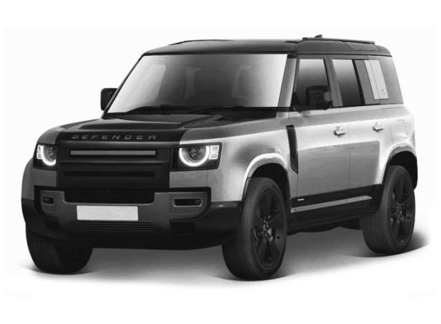 Land Rover Defender 110 4 door version, grey metallic 1:24 Bburago Model