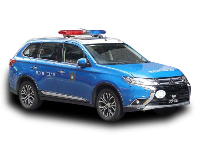 Pre-Order – 2017 Mitsubishi Outlander Macau Police, blue 1:43 Vitesse SunStar Model (vss29396) – ETA. September 2026