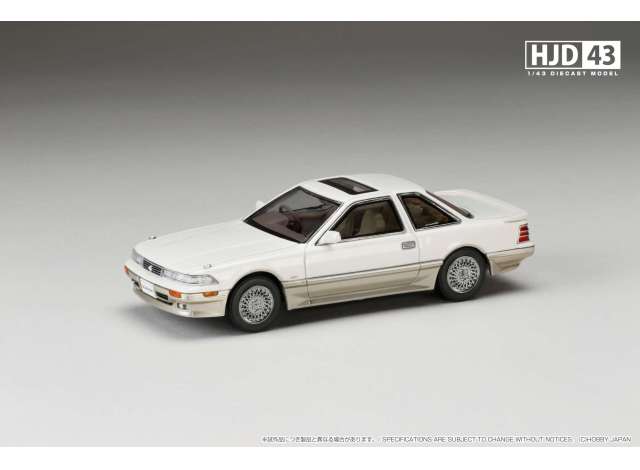 Pre-Order – Toyota Soarer 3000 Twincam 24 GT-Limited Air Suspension (MZ21), crystal white toning II 1:43 Hobby Japan Model (HJD432004CW) – ETA. July/August 2026