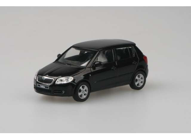 2006 Skoda Fabia II, magic black metallic 1:43 Abrex Model