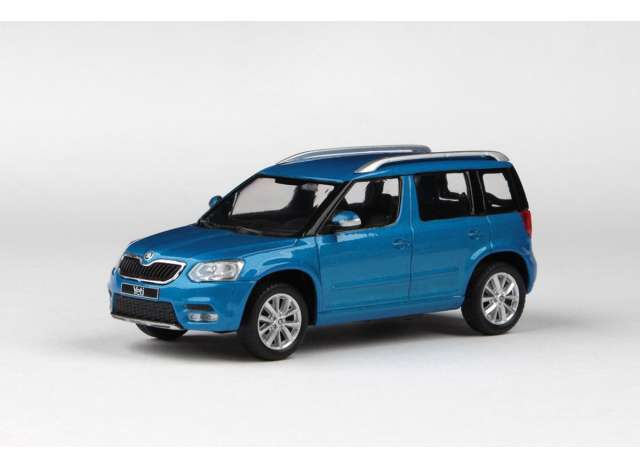 2013 Skoda Yeti FL, ocean blue metallic 1:43 Abrex Model