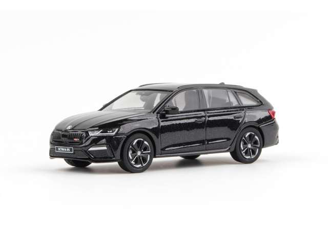 2020 Skoda Octavia IV Combi RS, magic black metallic 1:43 Abrex Model