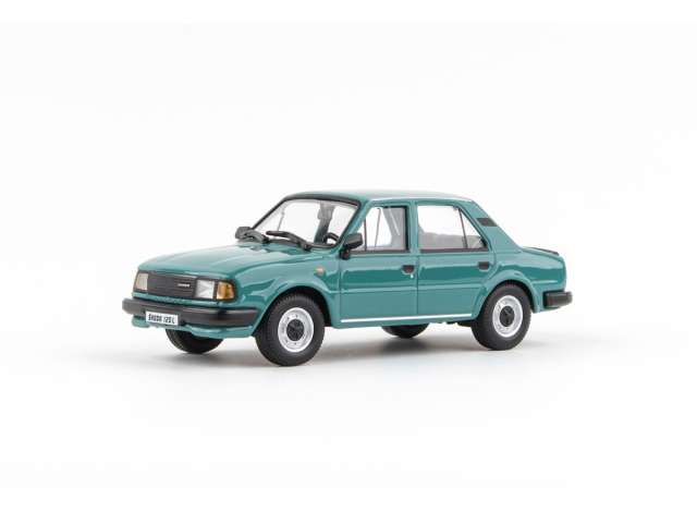 1984 Skoda 120L, light turquoise 1:43 Abrex Model