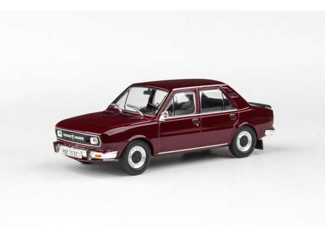 1982 Skoda 120L, maroon red 1:43 Abrex Model