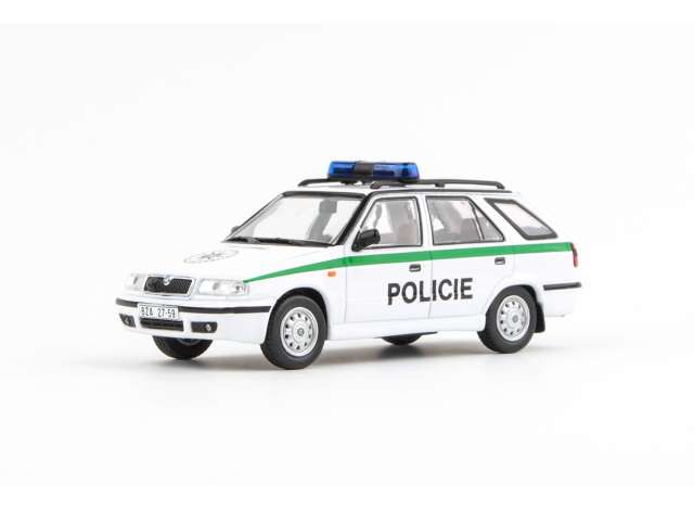 1998 Skoda Felicia FL Combi Police CZ, white/green 1:43 Abrex Model