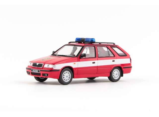 1998 Skoda Felicia FL Combi Fire Brigade, red/white 1:43 Abrex Model