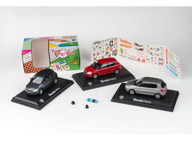 Skoda Fabia II, various 1:43 Abrex Model