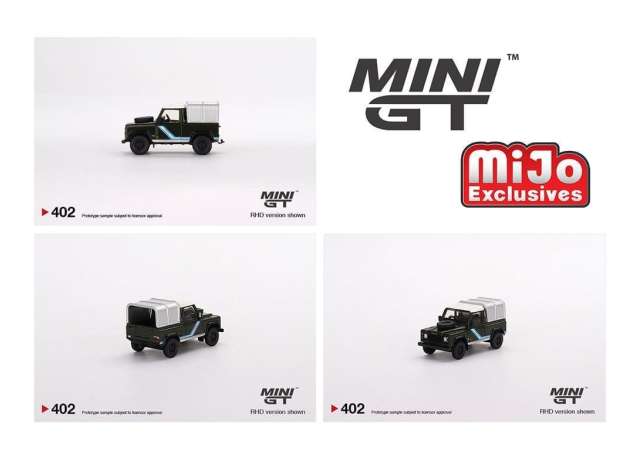 1:64 MINI GT MGT00402MJ LAND ROVER DEFENDER 90 PICKUP, BRONZE GREEN
