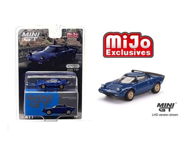 1:64 MINI GT MGT00411MJ LANCIA STRATOS HF STRADALE, BLUE