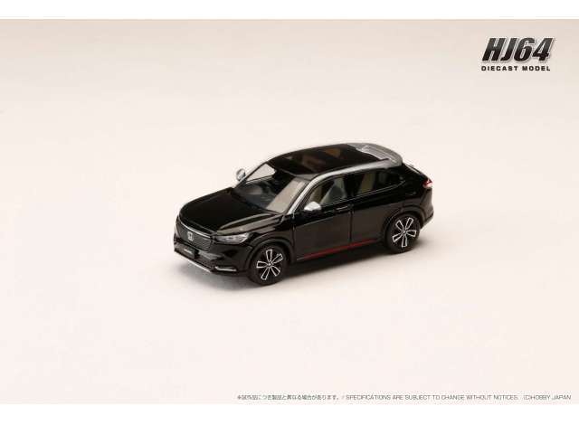 Pre-Order – Honda VEZEL e:HEV PLaY/HR-V, Crystal Black Pearl 1:64 Hobby Japan Model (HJ642071BK) – ETA. July/August 2026