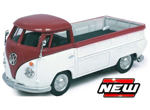 Volkswagen T1 Pick-up, dark red/white 1:43 Cararama Model