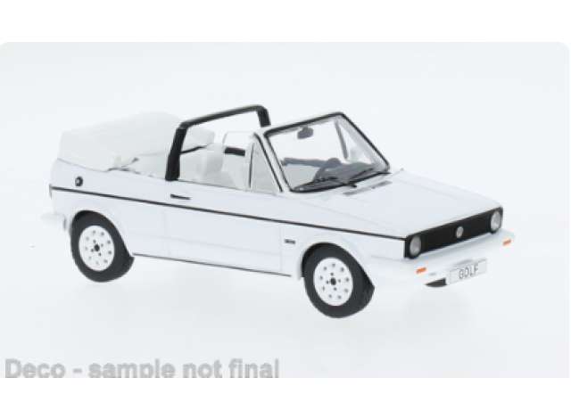 Pre-Order – 1986 Volkswagen Golf I Cabriolet, white 1:43 IXO Models Model (ixoCLC590) – ETA. July/August 2026