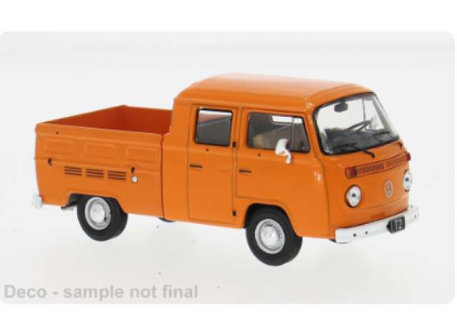 Pre-Order – 1972 Volkswagen T2 DoKa, orange 1:43 IXO Models Model (ixoCLC598) – ETA. July/August 2026
