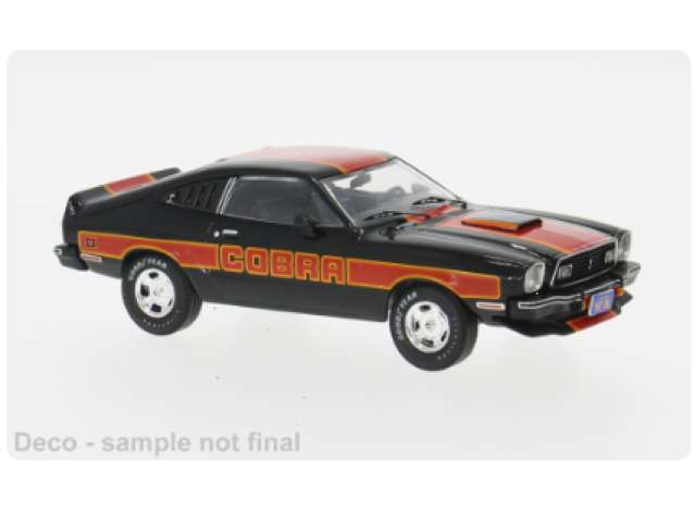 Pre-Order – 1977 Ford Mustang II Cobra, red/black 1:43 IXO Models Model (ixoCLC599) – ETA. July/August 2026