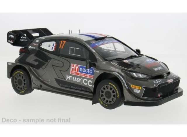 Pre-Order – 2024 Toyota GR Yaris Rally1 Hybrid #17, S.Ogier/V.Landais Rally WM, Rally Finland, black/red/blue 1:18 IXO Models Model (ixrmc216) – ETA. September 2026