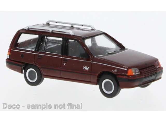 Available To Order – 1989 Opel Kadett E Carav, dark red 1:87 Brekina Model (PCX870499)