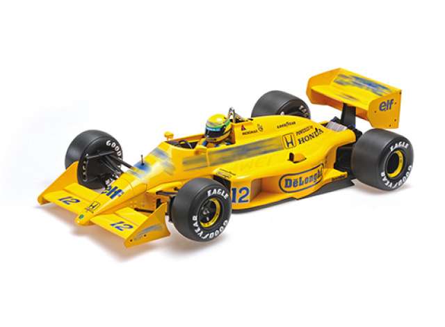 Pre-Order – 1987 Lotus Honda 99T Ayrton Senna *Resin series*, yellow/blue 1:12 Minichamps Model (mc547871212) – ETA. July/August 2026