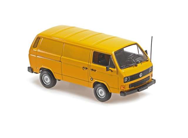 Pre-Order – 1983 Volkswagen T3 Kastenwagen, yellow 1:43 Maxichamps Model (mc940055061) – ETA. July/August 2026
