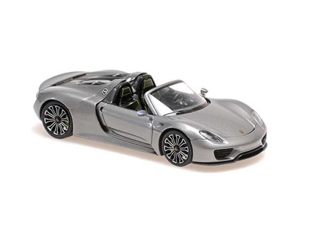 Pre-Order – 2013 Porsche 918 Spyder, silver 1:43 Maxichamps Model (mc940062130) – ETA. July/August 2026