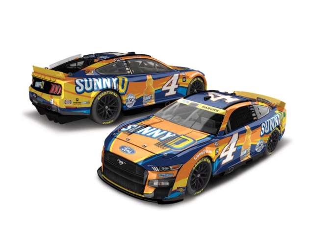 2023 Ford Mustang #4 Kevin Harvick *Sunny D* Elite, blue/orange/yellow 1:24 Action Racing Collectibles Model