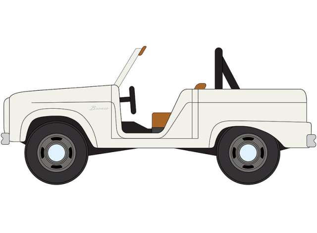 Pre-Order – 1967 Ford Bronco, Wimbledon white 1:64 Johnny Lightning Model (JLSP392A) – ETA. September 2026