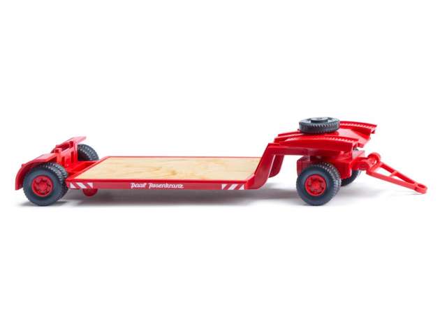 Available To Order – Low-loader trailer *Rosenkranz*, red 1:87 Wiking Model (WIK0208)