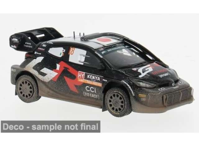 Pre-Order – 2024 Toyota Yaris Rallye 1, #18 T.Katsuta/A.Johnston, WRC Safari Rallye Kenia, black/red/white 1:43 IXO Models Model (ixoram937B) – ETA. July/August 2026