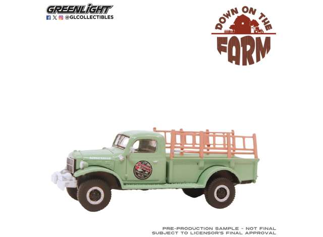 Pre-Order – 1946 Dodge Power Wagon –Strawberry Farm *Down on the Farm Series 11* 1:64 GreenLight Model (gl48110B) – ETA. September 2026