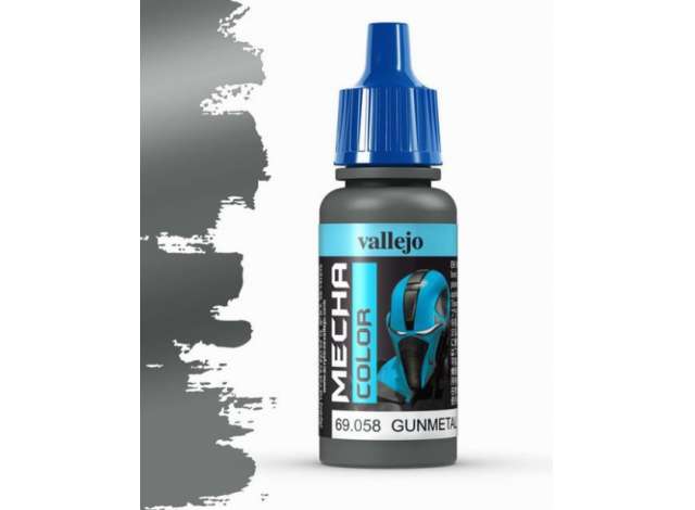 Pre-Order – 17ml Gunmetal *Mecha Color* 1:0 Vallejo Model (val69058) – ETA. September 2026