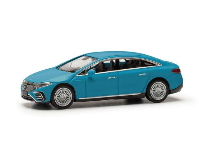Pre-Order – Mercedes Benz EQS, blue 1:87 Herpa Model (herpa421041-002) – ETA. September 2026